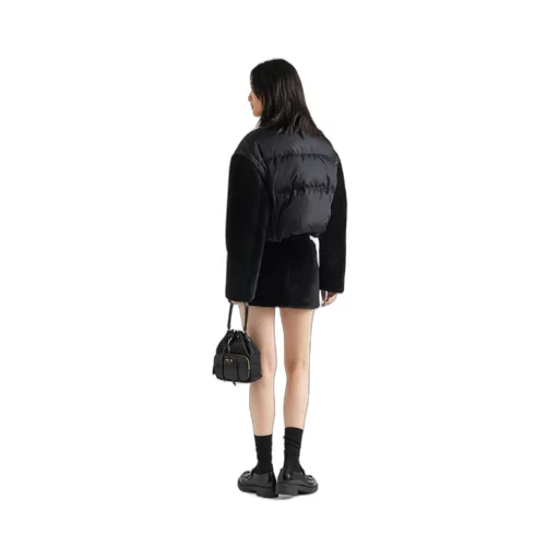 Shearling skirt
