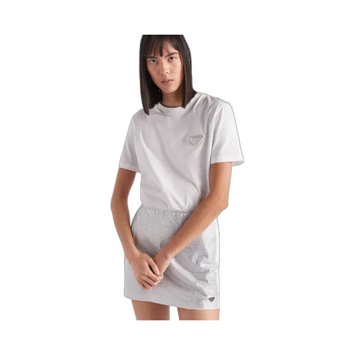 Embroidered jersey T-shirt