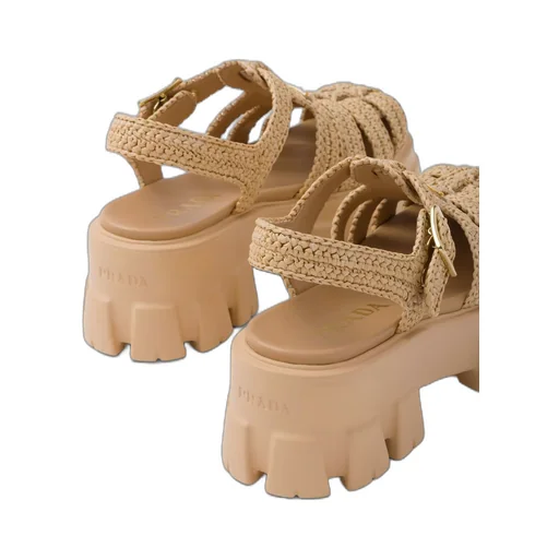 Monolith crochet cage sandals
