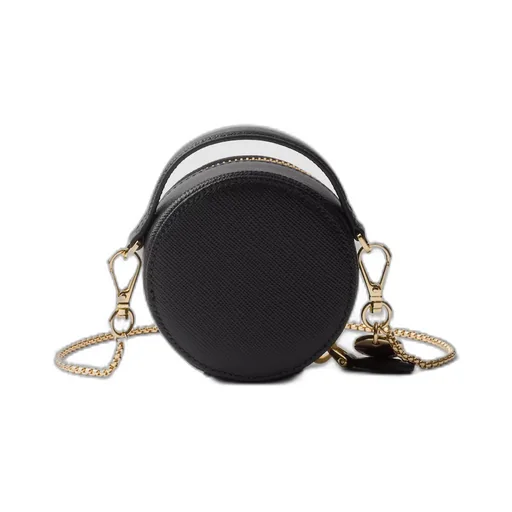 Saffiano leather mini-pouch