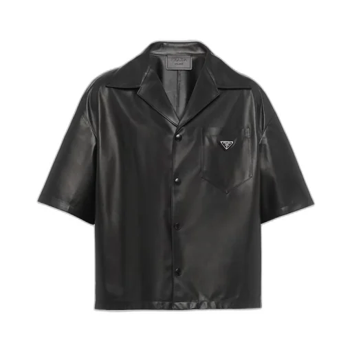 Nappa leather shirt