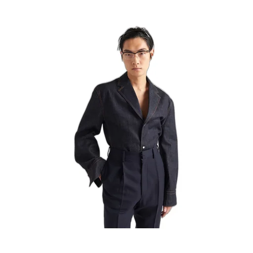 Single-breasted denim jacket