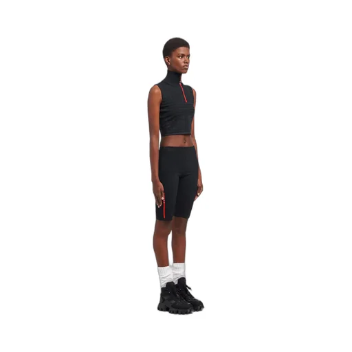 Tech Rec Re-Nylon piqué biker shorts