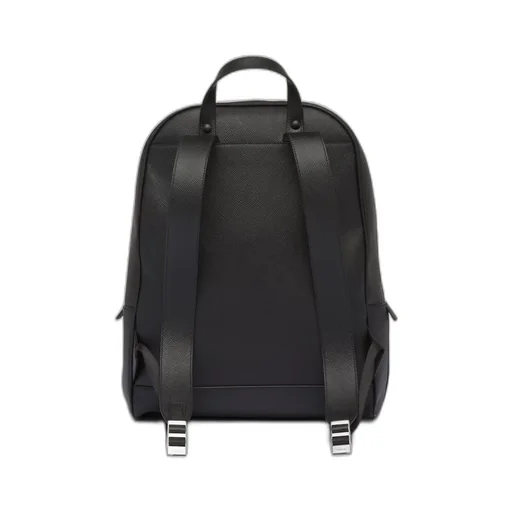 Saffiano leather backpack