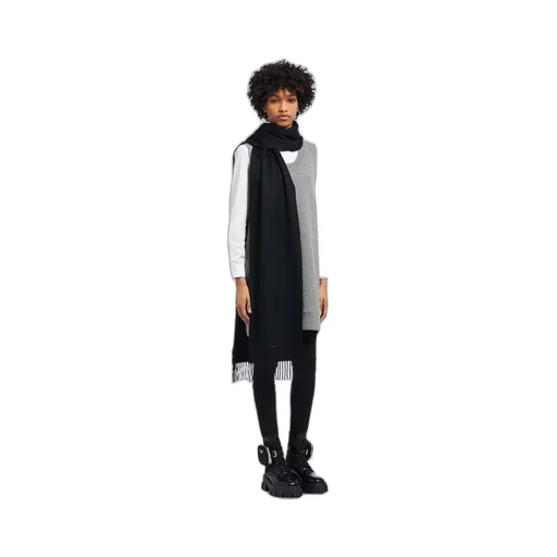 Solid color cashmere scarf