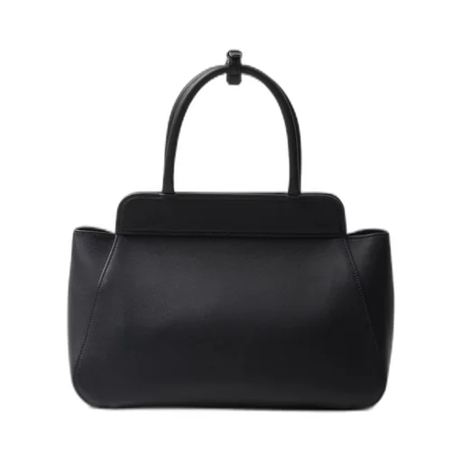 Medium leather tote bag