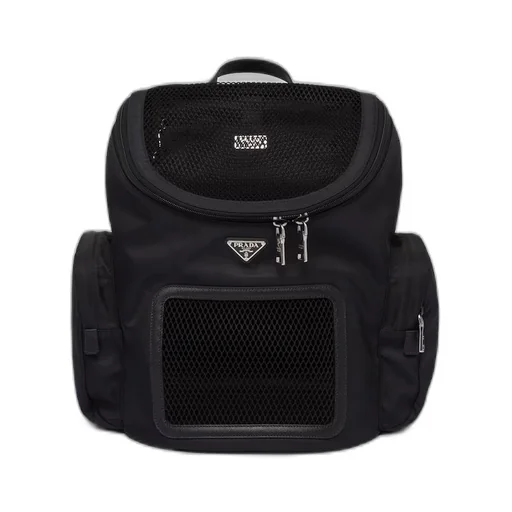 Re-Nylon and Saffiano leather pet bag