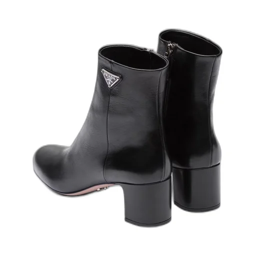 Leather booties