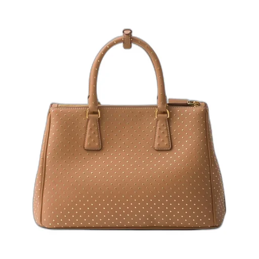 Large Prada Galleria studded leather bag