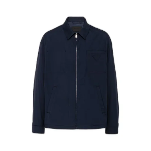 Stretch cotton blouson jacket