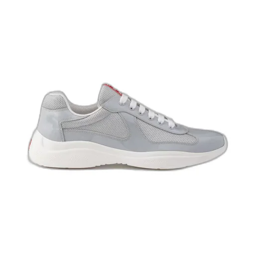 Patent leather and technical fabric Prada America's Cup sneakers