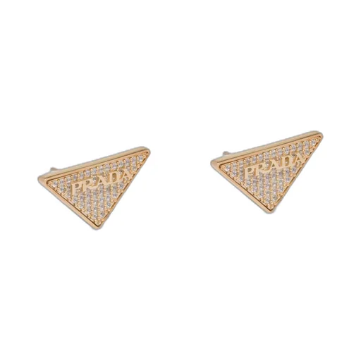 Crystal Logo Jewels zirconia earrings