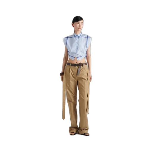 Cotton twill pants