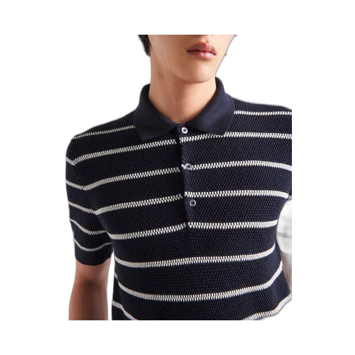 Silk polo shirt
