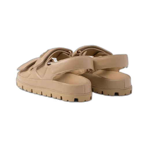 Padded nappa leather sandals