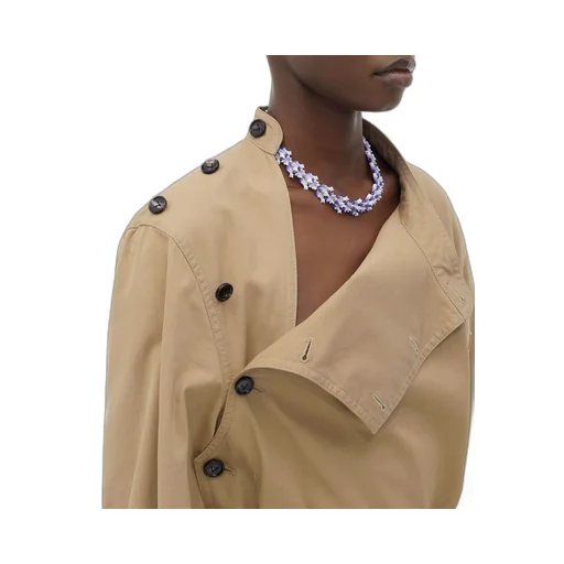 Light Cotton Twill Belted Dress