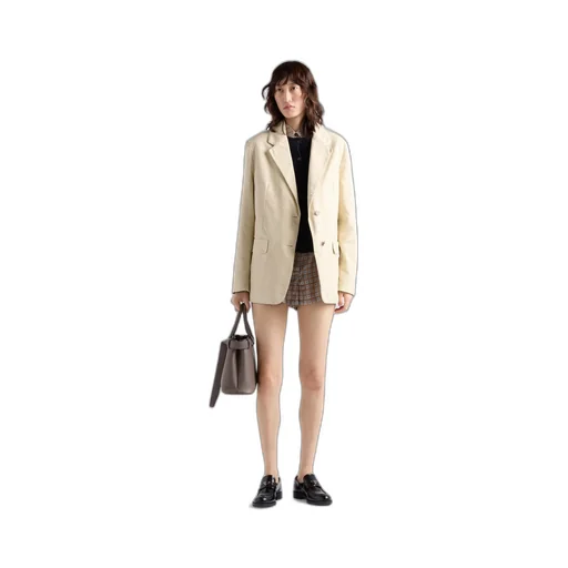 Single-breasted old canvas jacket