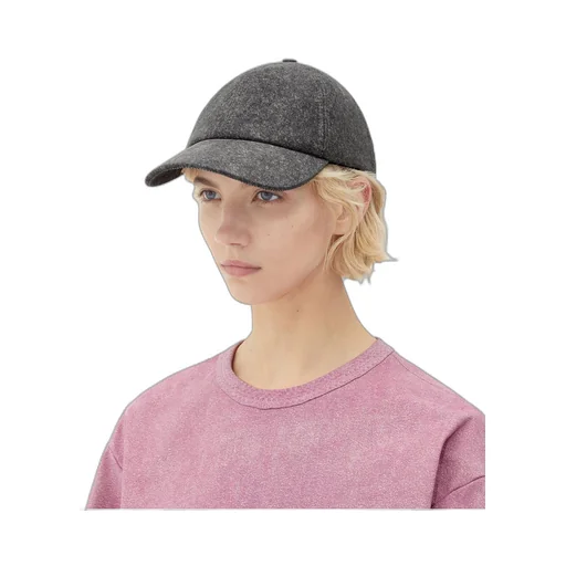 Printed Leather Flannel Cap