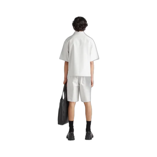 Nappa leather Bermudas
