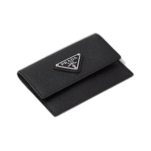 Saffiano leather card holder