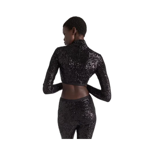 Sequined stretch top