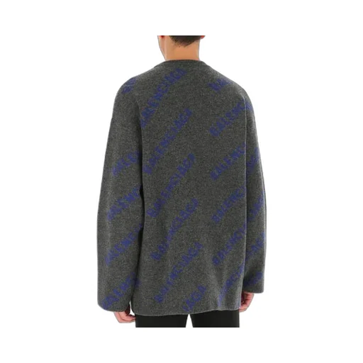 Intarsia Knit Logo Jumper