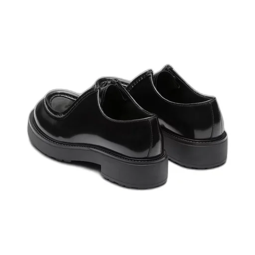 Diapason opaque brushed leather lace-up shoes