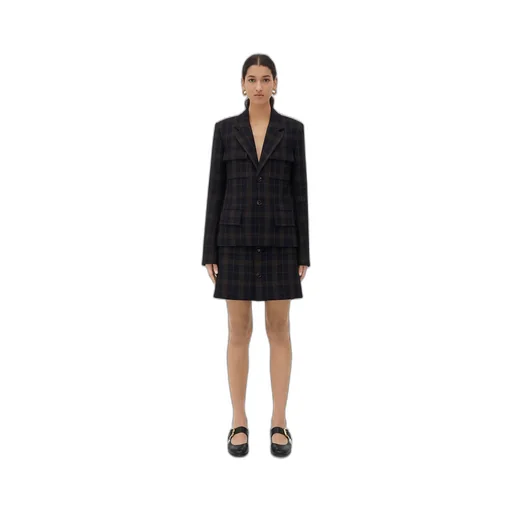 Checked Cotton Mouline Jacket