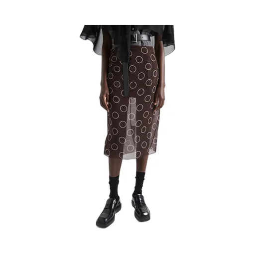 Printed georgette skirt