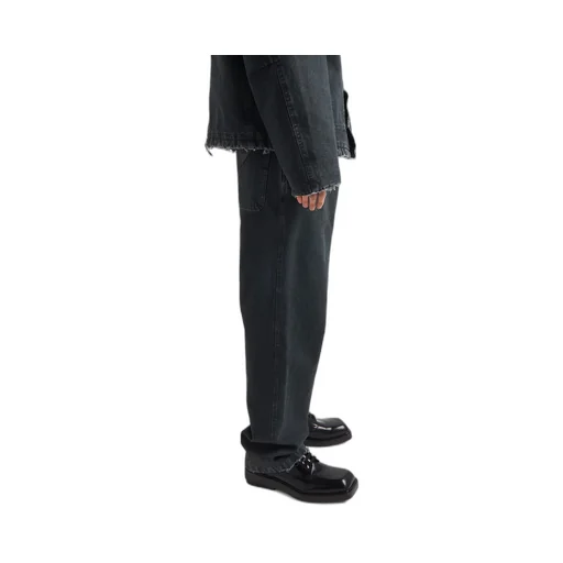 Garment-dyed cotton pants