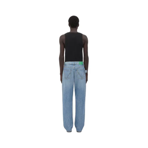 Vintage Indigo Washed Wide Leg Denim