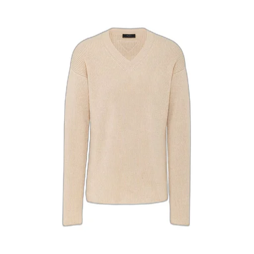 Cashmere and linen V-neck sweater