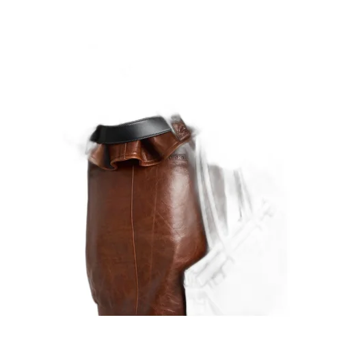 Leather miniskirt