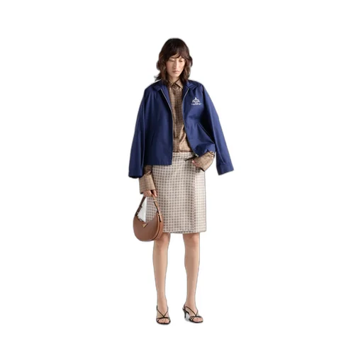 Poplin blouson jacket