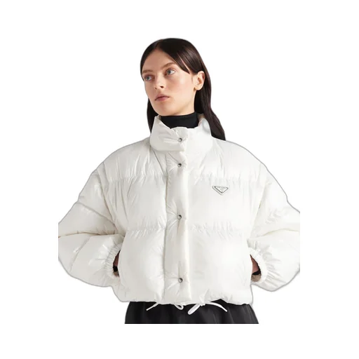 Re-Nylon cropped convertible down jacket