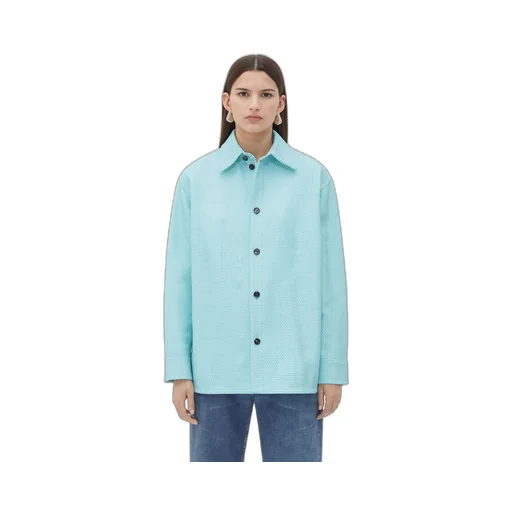 Mini Intrecciato Leather Shirt