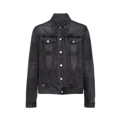 Denim blouson jacket