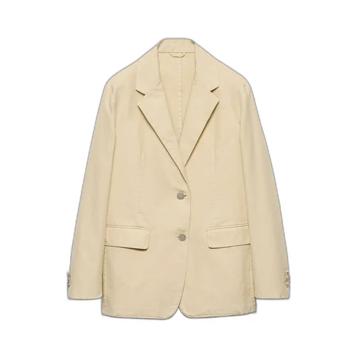 Single-breasted old canvas jacket
