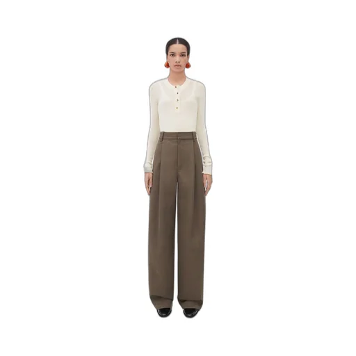 Soft Wool Twill Trousers