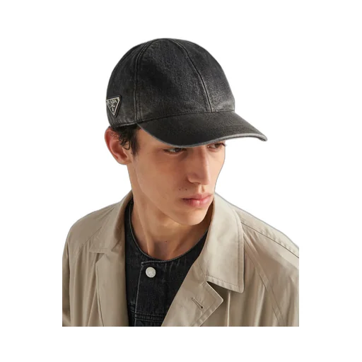 Denim baseball cap