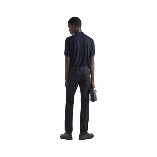 Five-pocket stretch drill jeans