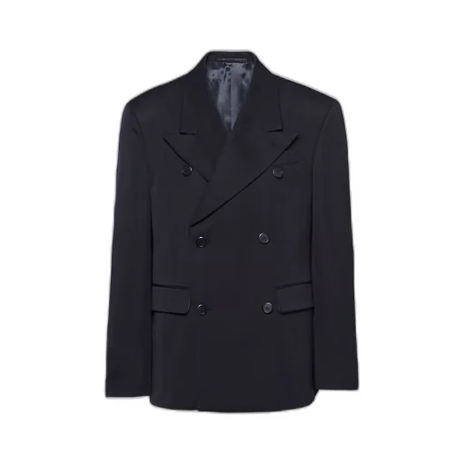 Double-breasted wool jacket