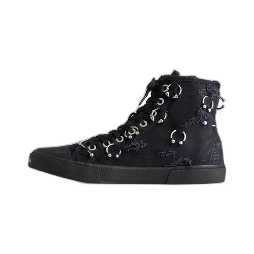 Paris High Top Sneaker With Piercings