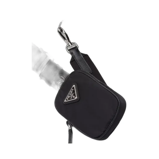 Re-Nylon and Saffiano leather shoulder bag