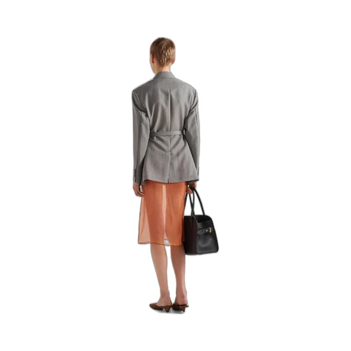Organza midi-skirt