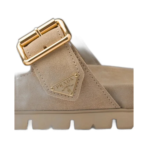Suede strap slides