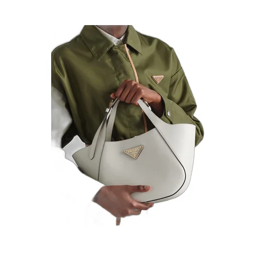 Prada medium leather tote bag