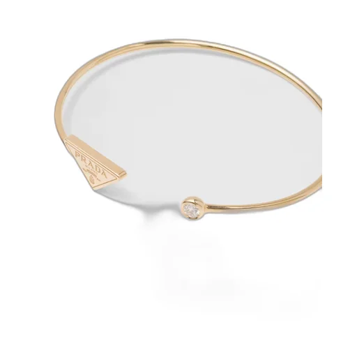 Eternal Gold bangle bracelet in yellow gold with diamond