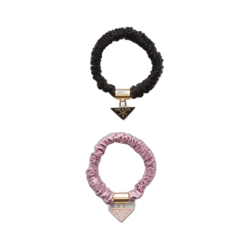Satin crepe elastic hair ties