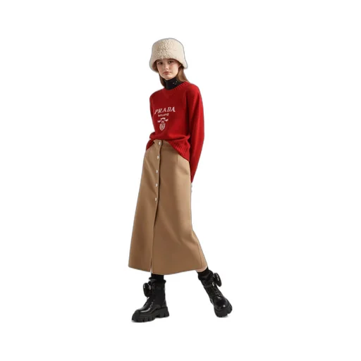 Wool and cashmere crew-neck sweater